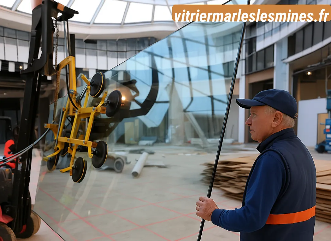 Remplacement de vitrine magasin Marles-les-Mines